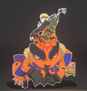 Boite à lumière naruto