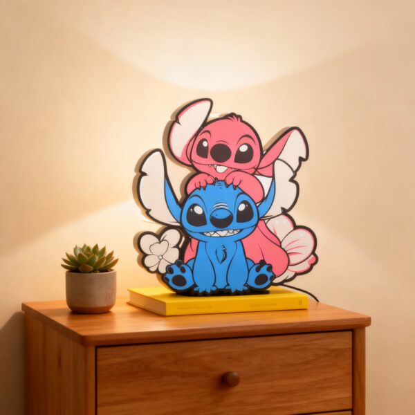 Boîte à Lumière Impression 3D Stitch & Angel