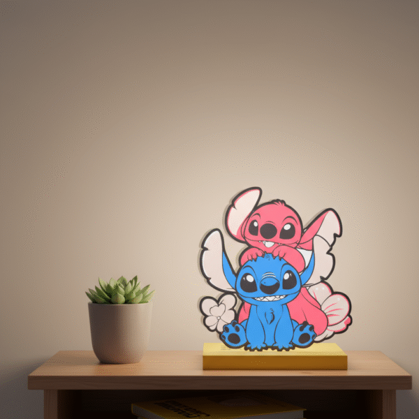 Boîte à Lumière Impression 3D Stitch & Angel