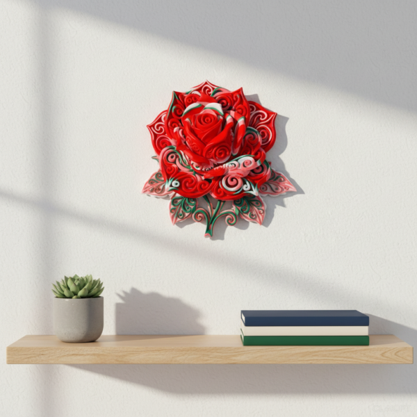 🌹 Rose Décorative Murale 